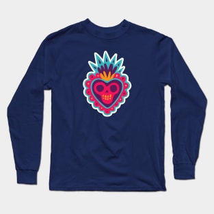 Dia de los Muertos Corazon // Day of the Dead Heart Long Sleeve T-Shirt